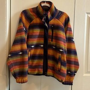 LIV aztec sherpa bomber jacket